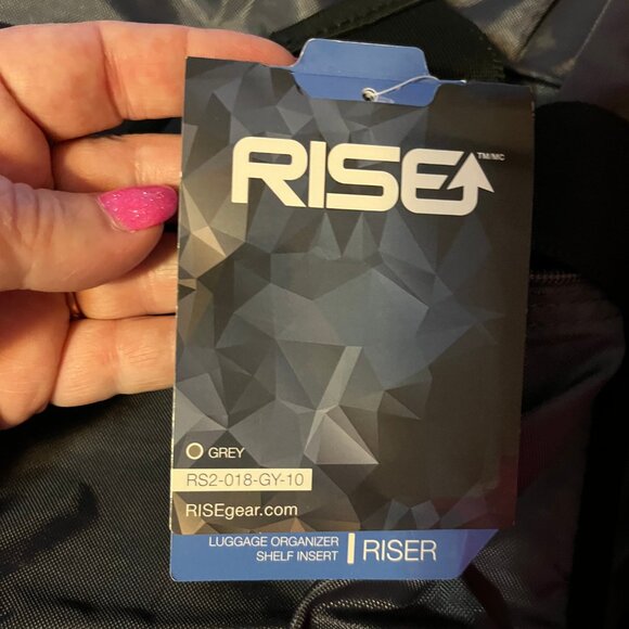 NEW Rise Luggage Organizer Shelf Insert Suitcase Packing Made Easy GRAY RISER - Picture 12 of 12